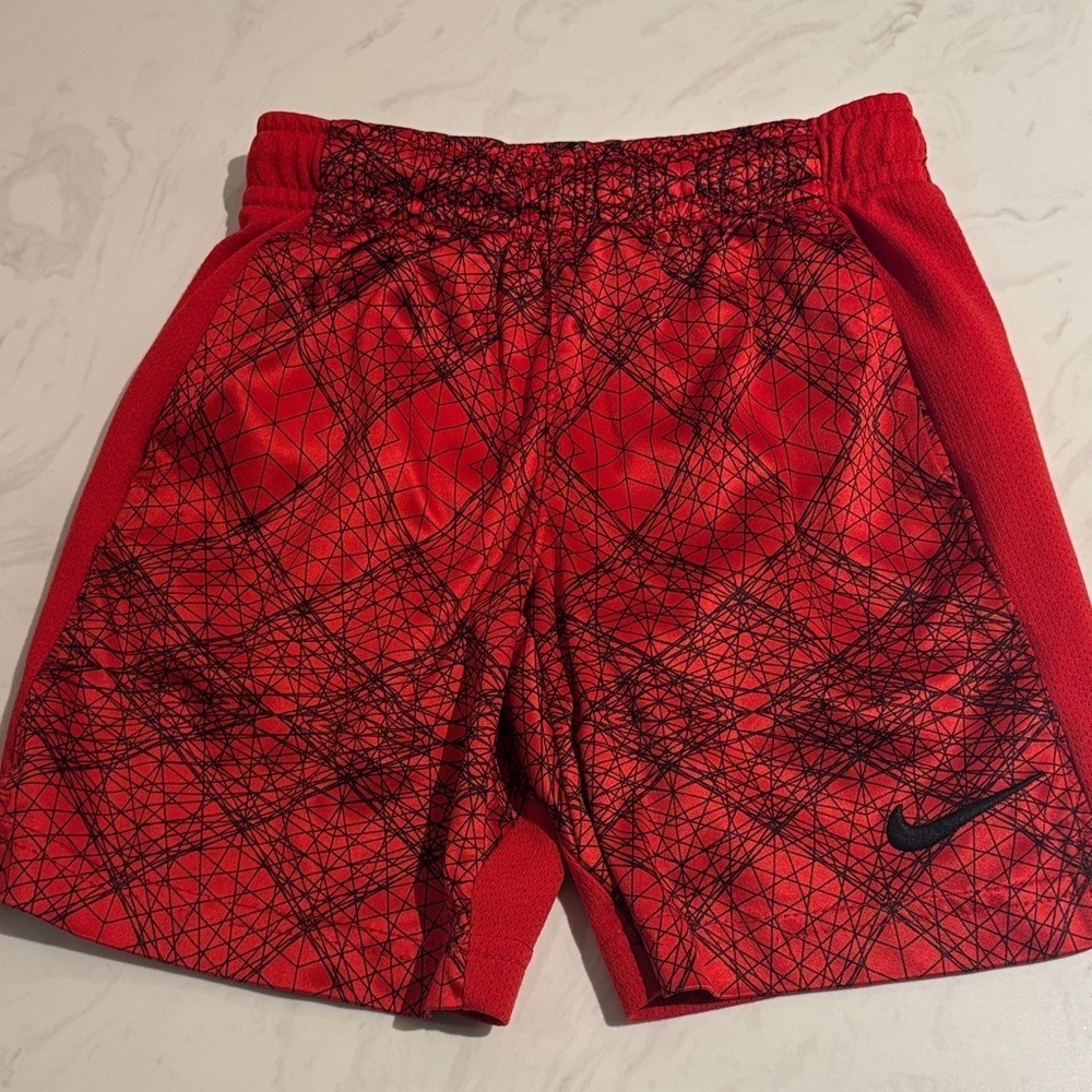 Nike Boys Spider Pattern Athletic Shorts